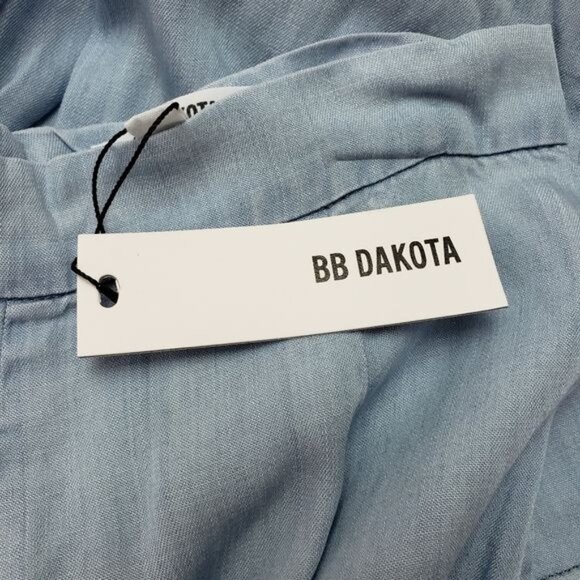 BB Dakota Atwell blue, boho, hi low, wide leg pants, size 0 - Picture 7 of 14